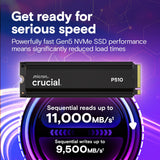 ✔️ Crucial Internal Solid State Drive 2 Tb M.2 Pci Express 5.0 Nvme, CT2000P510SSD5