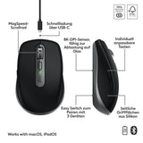 ✔️ Logitech MX Anywhere 3S for Mac, kompakte kabellose Bluetooth-Maus, 8K-DPI-Abtastung auf jeder Fläche, leise Klicks, USB C, kabellose Maus für MacBook Pro, MacBook Air, iMac, iPad - Space Grau