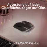 ✔️ Logitech MX Anywhere 3S for Mac, kompakte kabellose Bluetooth-Maus, 8K-DPI-Abtastung auf jeder Fläche, leise Klicks, USB C, kabellose Maus für MacBook Pro, MacBook Air, iMac, iPad - Space Grau