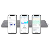 ✔️ Withings Sleep Analyzer - klinisch validierter Schlaftracker für unter die Matratze mit Schlafapnoe-Erkennung und Schlafphasenanalyse, Grau, 1 Stück (1er Pack)