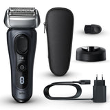 Braun Series 8 Pro 8513s  Elektrorasierer für Männer - Wiederaufladbarer Nass- & Trocken-Elektrorasierer mit Trimmer, Reiseetui, Silber
