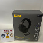 ✔️ Jabra Evolve2 85 Wireless PC Headset with Charging Stand – Noise Cancelling Microsoft Teams Certified Stereo Headphones With Long-Lasting Battery – USB-A Bluetooth Adapter – Black NEU&OVP✔️