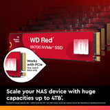 ✔️ WD Red SN700 2TB NVMe SSD for NAS devices, with robust system responsiveness and exceptional I/O performance