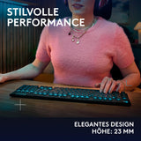 ✔️ Logitech G G915 X Lightspeed - Kabellose, Flache Gaming-Tastatur, Double-Shot-PBT-Tastenkappen, voll programmierbare Tasten, RGB-Hintergrundbeleuchtung, GL Brown-Tactile, PC/Mac, DEU QWERTZ -Schwarz