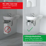 ✔️ CLAGE MCX3 elektronischer Klein-Durchlauferhitzer fürs Handwaschbecken, energiesparend, 3,5 KW mit Stecker, druckfest + drucklos, VDE-GS geprüft, 1500-15003