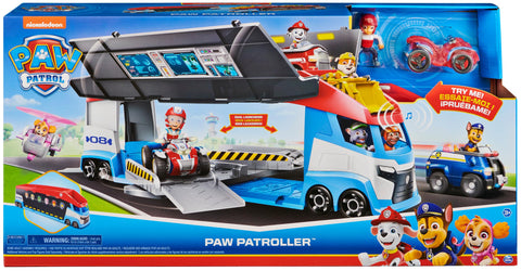 Paw Patrol, 10. Jubiläum, Teamfahrzeug Paw Patroller im aktualisierten Design, inkl. Ryder Figur und 1 Basis Fahrzeug, ab 3 Jahren