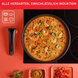 Tefal Ingenio Emotion 5-tlg.Topf und Pfannenset abnehmbarer Griff, stapelbar, platzsparend, Topfset Induktion mit Titanium 2X Antihaftversiegelung, einfache Handhabung und Reinigung, L897S5