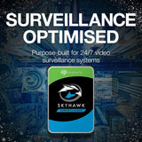 ✔️ Seagate SkyHawk 4TB interne Festplatte HDD, Videoaufnahme bis zu 64 Kameras, 3.5 Zoll, 64 MB Cache, SATA 6GB/s, silber, FFP, inkl. 3 Jahre Rescue Service, Modellnr.: ST4000VX016