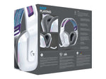 Logitech G733 LIGHTSPEED kabelloses Gaming-Headset mit Kopfbügel, LIGHTSYNC RGB, Blue VO!CE Mikrofontechnologie, PRO G Lautsprechern, Ultraleicht, 29-Stunden Akkulaufzeit, 20m Reichweite - Weiß