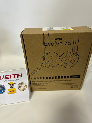 Jabra Evolve 75 SE Schnurloses Stereo-Headset - NEU&OVP / Differenzbesteuert nach §25a