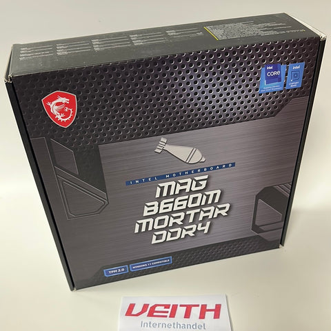 MSI MAG B660M MORTAR DDR4 Mainboard Micro-ATX - unterstützt Intel Core Prozessoren der 12. Generation, LGA 1700 - DDR4 Memory Boost 4800+MHz/OC, PCIe 4.0 & 3.0 x16 Slots, 2 x M.2 Gen4 Slots, 2.5G LAN