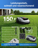 ✔️ ECOVACS Goat O600 RTK Care Kit Mähroboter Ohne Begrenzungskabel, 600 m², RTK+Vision-Navigation, Rasenmähroboter, KI-Hindernisvermeidung, App Steuerung, Passiert 0,7 M Schmale Stellen