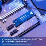 ✔️ WD Blue SN5000 NVMe SSD 2 TB interne SSD (Geschwindigkeiten von bis zu 5.150 MB/s/4.850 MB/s Lesen/Schreiben, 900 TBW, Western Digital nCache 4.0, Acronis True Image for Western Digital)