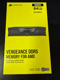 ✔️ CORSAIR Vengeance DDR5 64GB (2x32GB) 6000MHz C40 Leistungsstarker Desktop-Speicher – AMD Expo & Intel XMP 3.0 Kompatibel – Grau (CMK64GX5M2D6000Z40)