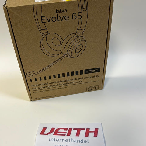 Jabra Evolve 65 Wireless Stereo On-Ear Headset NEU&OVP / Differenzbesteuert nach §25a