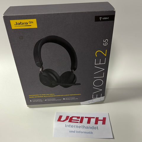 Jabra Evolve2 65 Wireless PC Headset – original -Vitrinenaussteller