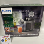 Philips Saftpresse – 200W, 1L, NutriU-Rezepte-App, große Einfüllöffnung, Quick Clean (HR1949/20), Vollmetall NEU & OVP  ✔️