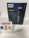 Philips Multigroom Series 9000, 14-in-One-Barttrimmer und Haarschneider mit OneBlade, 2x Originalklingen für Gesicht, Kopf und Körper, 27 Längeneinstellungen (0.2-20 mm)(Modell MG9550/15)