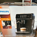 Philips Series EP2231/40 (Latte)  Kaffeevollautomat – LatteGo Milchsystem, 3 Kaffeespezialitäten, Intuitives Touchdisplay, Glänzendes Schwarz (EP2231/40)