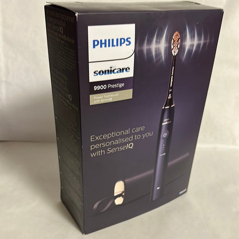 Philips Sonicare HX9992/12 9900  Vitrinenaussteller mit zusätzlichem Bürstenkopf  Prestige unsere fortschrittlichste elektrische Zahnbürste HX9992/12  Vitrinenaussteller