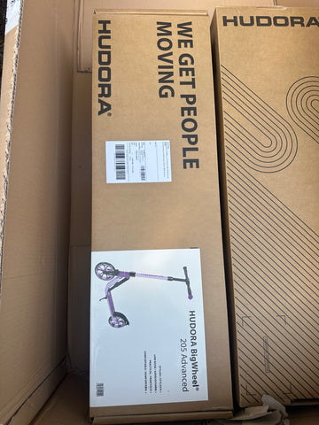 HUDORA BigWheel® 205 Advanced Scooter - Komfortabler Aluminium-Roller für bis zu 100kg - Höhenverstellbarer & zusammenklappbarer Tretroller - Kick-Scooter für Kinder/Jugendliche & Erwachsene