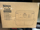 Ninja Foodi FlexDrawer Dual Zone Heißluftfritteuse, Airfryer mit 10,4-Fach und herausnehmbarem Trenner, Antihaftbeschichtung, spülmaschinenfester Korb, 7-in-1, Schwarz & Kupfer, AF500EUCP