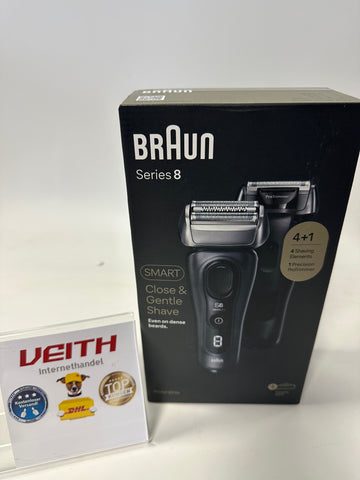 Braun Series 8 Pro 8513s  Elektrorasierer für Männer - Wiederaufladbarer Nass- & Trocken-Elektrorasierer mit Trimmer, Reiseetui, Silber