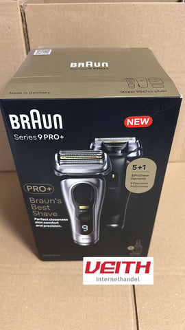 Braun Series 9 Pro+ 9567cc Rasierer Herren, Elektrorasierer mit 5 Pro Rasierelementen