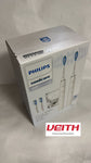 Philips Sonicare DiamondClean 9000 HX9914/62 Elektrische Zahnbürste Doppelpack - 2 Schallzahnbürsten, 1 Ladeglas, 4 Premium Bürstenköpfe, neue Generation, weiß, 2 Handstücke (Modell HX9914/62)