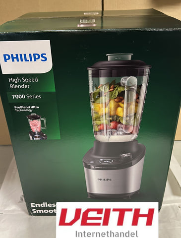 Philips 7000 series HR3760/00 blender Tabletop blender 1500 W Black Metallic NEU 1x ausgepackt