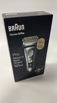 Braun Series 9 Pro Premium Rasierer Herren, Testsieger Stiftung Warentest, Scherkopf, Elektrorasierer & Trimmer, Ladestation, Laufzeit, für 1-, 3- und 7-Tage-Bart, Geschenk Mann, 9417s, silber