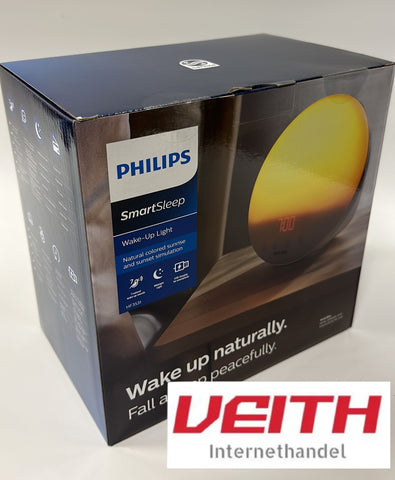Philips HF3531/01 Wake-Up Light (Sonnenaufgangfunktion, Touchdisplay, 7 Wecktöne, digitales FM Radio, Tageslichtwecker)