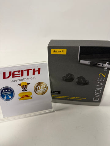 ✔️ Jabra Evolve2 Buds True Wireless In-Ear-Bluetooth mit aktiver Geräuschunterdrückung (ANC), 4 Mic MultiSensor Voice-Technologie - für MS Teams und alle gängigen Meeting-Apps zertifiziert - Schwarz