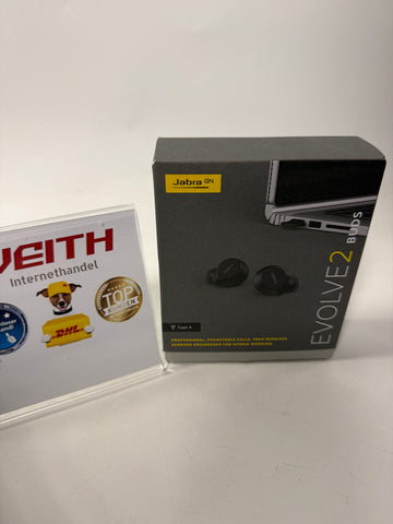 ✔️ Jabra Evolve2 Buds True Wireless In-Ear-Bluetooth mit aktiver Geräuschunterdrückung (ANC), 4 Mic MultiSensor Voice-Technologie - für MS Teams und alle gängigen Meeting-Apps zertifiziert - Schwarz