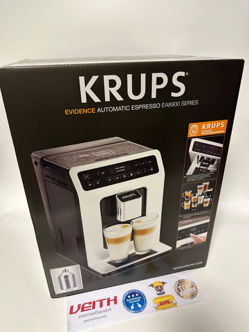 Krups EA891D Evidence Kaffeevollautomat  | One-Touch-Cappuccino Funktion | OLED-Display und Touchscreen