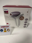 Philips Lumea IPL Haarentfernungsgerät 8000 Series Vitrinenaussteller – Haarentfernungsgerät mit SenseIQ Technologie, 4 Aufsätze und Satin Compact Korrekturtrimmer (Modell BRI949/00)