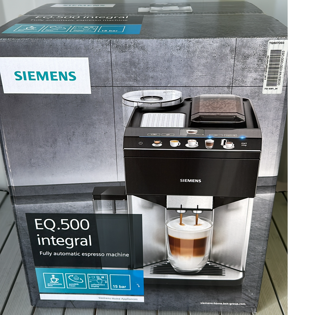 Siemens Kaffeevollautomat EQ.500 integral TQ507D03, Schwarz NEU & OVP –  IT-Veith