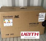 Viewsonic ColorPro VP2785-2K 68,6 cm (27 Zoll) Fotografen Monitor mit Kalibrierfunktion (WQHD, IPS mit Delta E<2, 100% AdobeRGB, HDMI, DP, USB C, Höhenverstellbar, 5 Jahre Austauschservice) Schwarz