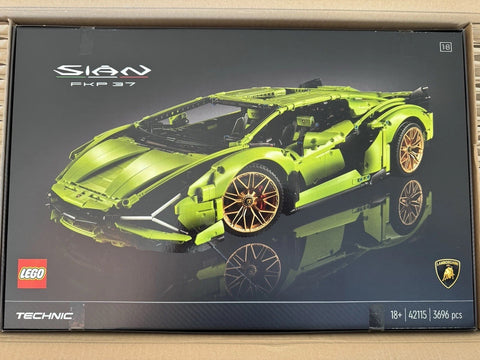 ✔️ LEGO Technic Lamborghini Sián FKP 37 Rennauto, Modellbausatz für Erwachsene, Geschenkidee zum Geburtstag für Männer oder Frauen, Sammlerstück zum Austellen als Home- oder Büro-Deko, Modellauto 42115