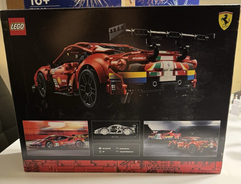 ✔️ LEGO Technic 42125 Ferrari 488 GTE AF Corse # 51, Authentisches Langstreckenrennwagenmodell für Erwachsene