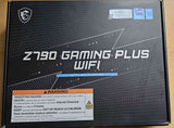 MSI Z790 GAMING PLUS WIFI Mainboard, ATX - Unterstützt Intel Core Prozessoren der 12., 13. und 14. Gen, LGA 1700 - DDR5 Memory Boost 7200+MHz/OC, 1 x PCIe 5.0 x16, 4 x M.2 Gen4, 2.5G LAN, Wi-Fi 6E