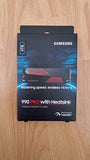✔️ Samsung++ 47 Betriebsstunden++ 990 PRO Heatsink NVMe M.2 SSD mit Kühlkörper, 4 TB, PCIe 4.0, 7.450 MB/s Lesen, 6.900 MB/s Schreiben, Interne SSD mit RGB für PC-/Konsolen-Gaming und Videobearbeitung, MZ-V9P4T0CW