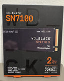 19% MwSt. WD_BLACK SN7100 NVMe SSD 2 TB (High-Performance Gaming-Speicher, bis zu 7.250 MB/s Lesen, PCIe Gen4, Energieeffizienz, für Desktop, Laptop & Handheld-Spielekonsolen) - POWERED BY SANDISK