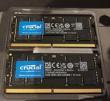 ✔️ Crucial DDR5 RAM 64GB Kit (2x32GB) 4800MHz SODIMM, Arbeitsspeicher für Laptop/Notebook, Mini PC, CL40 - CT2K32G48C40S5