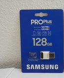✔️ Samsung PRO Plus microSD-Karte, 128 GB, UHS-I U3, Full HD & 4K UHD, 160 MB/s Lesen, 120 MB/s Schreiben, Speicherkarte für Smartphone, Drohne oder Action-Cam, Inkl. USB-Kartenleser, MB-MD128KB/WW