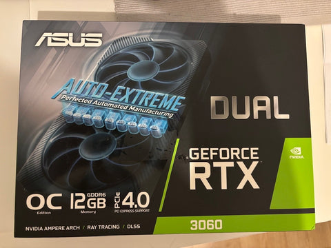 ✔️ ASUS GeForce Dual RTX 3060 12GB V2 OC Edition Gaming Grafikkarte (GDDR6 Speicher, PCIe 4.0, 1x HDMI 2.1, 3x DisplayPort 1.4a, DUAL-RTX3060-O12G-V2)