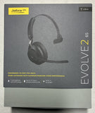 ✔️  Jabra Evolve2 65 Vitrinenaussteller Wireless PC Headset – Noise Cancelling UC Zertifizierte Mono Kopfhöreroriginal  NEU&OVP / Differenzbesteuert nach §25a