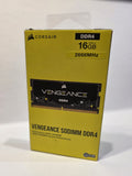✔️ Corsair Vengeance SODIMM 16GB (2x8GB) DDR4 2666MHz CL18 Speicher für Laptop/Notebooks (Unterstützung für Intel Core i5 und i7 Prozessoren der 6. Generation) Schwarz, CMSX16GX4M2A2666C18, 16 GB (2 x 8 GB)