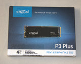 ✔️ Crucial P3 Plus 4TB M.2 PCIe Gen4 NVMe Interne SSD - Bis zu 5000MB/s - CT4000P3PSSD8