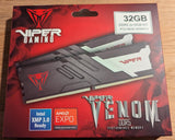 ✔️ Patriot Viper Venom DDR5 32GB (2 x 16GB) 6000MHz UDIMM Desktop Gaming Memory KIT - PVV532G600C36K
